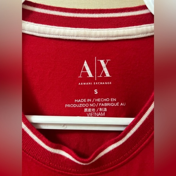 ⚫️ BOGO Armani Exchange men’s T-shirt size small colourful zipper label - Picture 3 of 8
